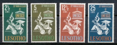 Lesotho-1966-UNESCO-20th-Anniversary-MLH