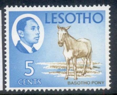 Lesotho-1968-69-Pictorial-5c-Pony-MUH