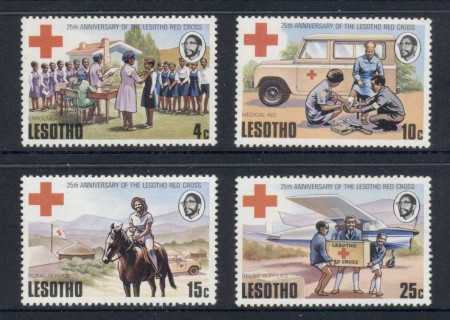 Lesotho-1976-Lesotho-red-Cross-25th-Anniversary-MUH