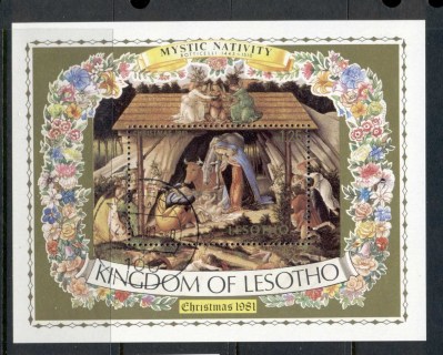 Lesotho-1981-Xmas-Nativity-MS-FU