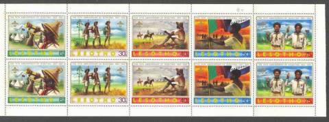 Lesotho-1982-Scouts-Booklet-Pane-MUH-Lot11964