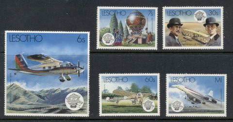 Lesotho-1983-Manned-Flight-Bicentenary-Muh-2