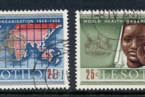 Lesotho-1968-WHO-20th-Anniversary-FU
