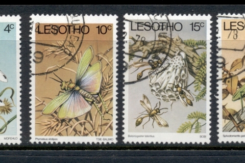 Lesotho-1978-Insects-Flowers-FU