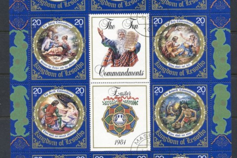 Lesotho-1984-Easter-sheetlet-FU