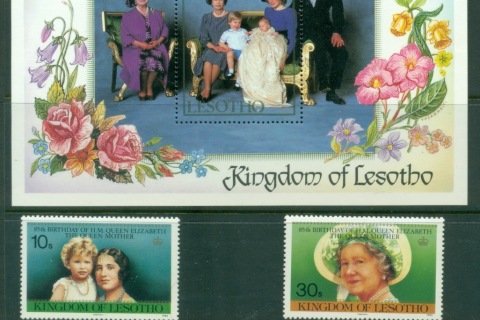 Lesotho-1985-Queen-Mother-85th-Birthday-MS-MUH-2