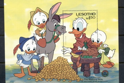 Lesotho-1985-Walt-Disney-Mark-Twain-Characters