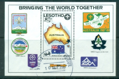 Lesotho-1987-World-Scout-Jamboree-MS-FU