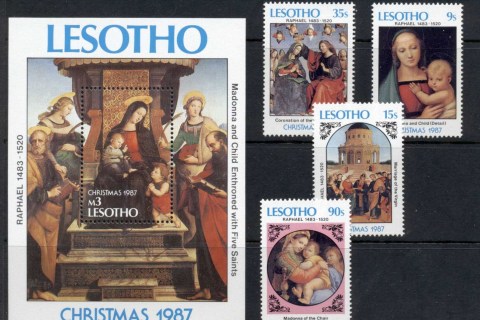 Lesotho-1987-Xmas-MS-MUH