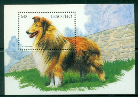 Lesotho-1999-Dogs-of-the-World-Rough-Collie-MS-MUH