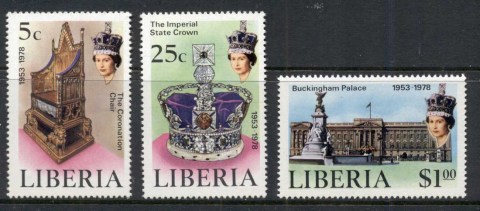 Liberia-1978 QEII Coronation 25th Anniversary