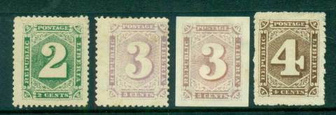 Liberia-1885-Numerals-Asst-MH-lot56648