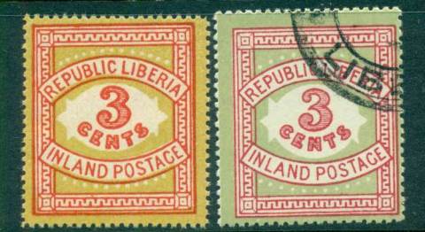 Liberia-1897-3c-Numerals-TI