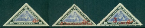 Liberia-1909-12-Officials-Triangles-MH-Lot56792