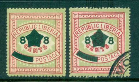 Liberia-1913-8c-Opt-on-3c-Numerals-TI