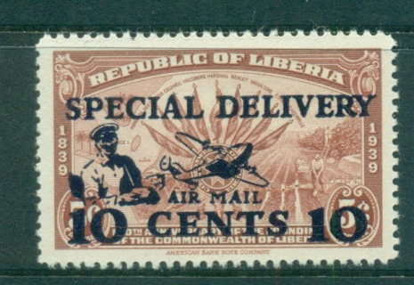 Liberia-1941-Special-Delivery-MLH-Lot56803