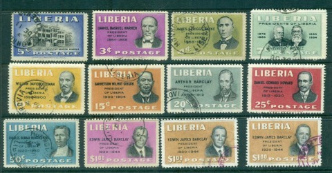 Liberia-1948-50-Liberian-Presidents-Asst-FU-CTO-lot56690