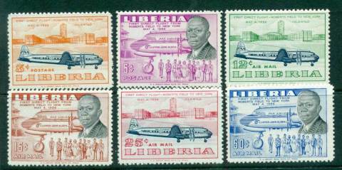 Liberia-1957-Air-Service-To-Kennedy-NY-MLH-lot56704