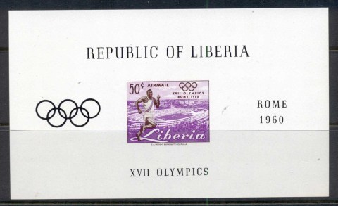 Liberia-1960-Summer-Olympics-Rome-MS-MUH