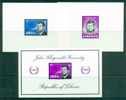 Liberia-1963-JFK-Kennedy-IMPERF-proofs