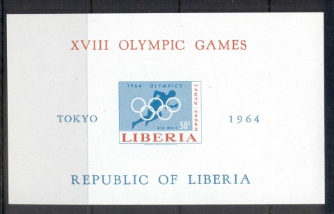 Liberia-1964-Summer-Olympics-Tokyo-MS-IMPERF-MUH