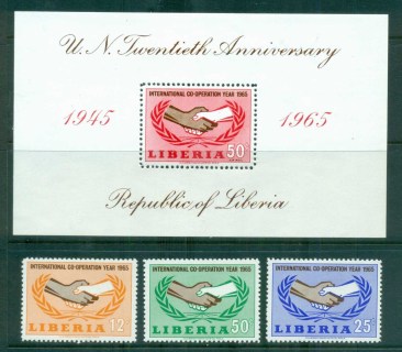 Liberia-1965-ICY-International-Cooperation-Year-MS-MUH