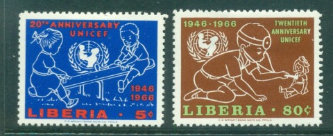 Liberia-1966-UNICEF-MLH-lot56734