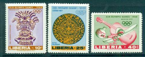 Liberia-1967-Mexico-Olympics-lot56737