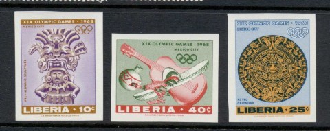 Liberia-1967-Summer-Olympics-Mexico-City-IMPERF-MUH