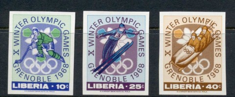 Liberia-1967-Winter-Olympics-Grenoble-IMPERF-MUH