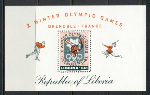 Liberia-1967-Winter-Olympics-Grenoble-MS-MUH