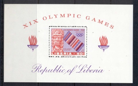 Liberia-1968-Summer-Olympics-Mexico-City-MS-MUH