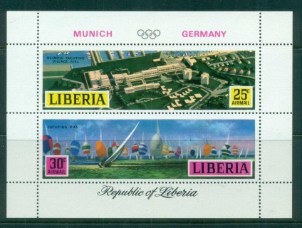 Liberia-1972-Olympic-Yachting-Kiel-MS-MS-MUH