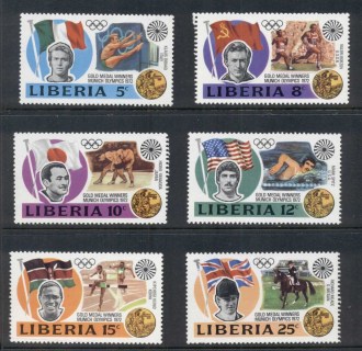 Liberia-1972-Summer-Olympics-Munich-Medal-Winners-MUH