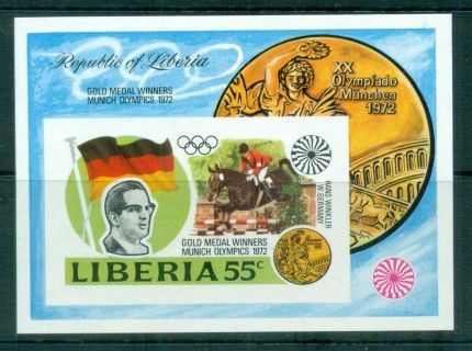 Liberia-1973-Munich-Olympic-Medal-Winners-IMPERF-MS-MUH