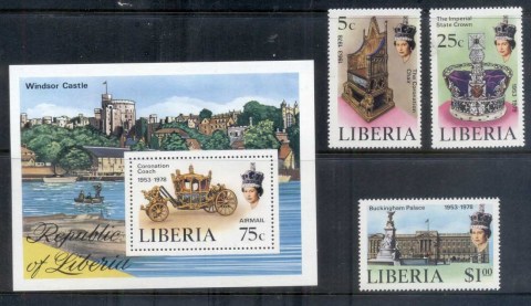 Liberia-1978-QEII-Coronation-25th-Anniversary-MS-MUH