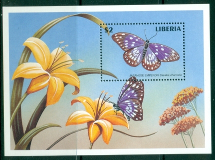 Liberia-1998-Flora-Fauna-of-the-World-Insects-Butterflies-MS-MUH_2
