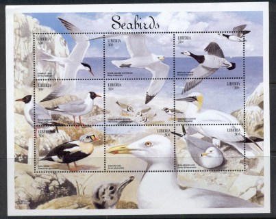 Liberia-1999-Seabirds-sheetlet-30c-MUH