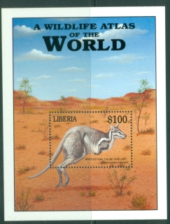 Liberia-2001-Wildlife-Atlas-of-the-World-Kangaroo-MS-MUH