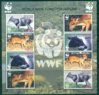 Liberia-2005-WWF-Duikers-sheetlet-MUH