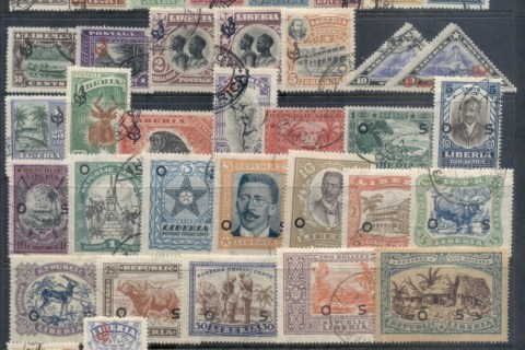 Liberia-1903-on-Assorted-Officials-MLH-FU-CTO
