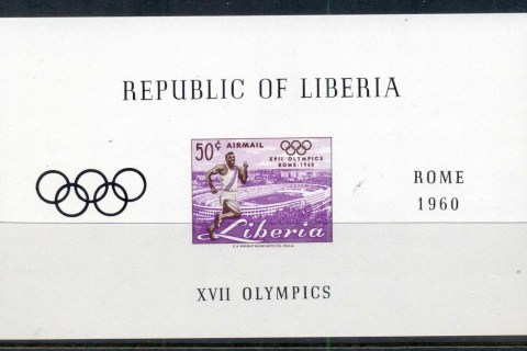 Liberia-1960-Summer-Olympics-Rome-MS-MUH