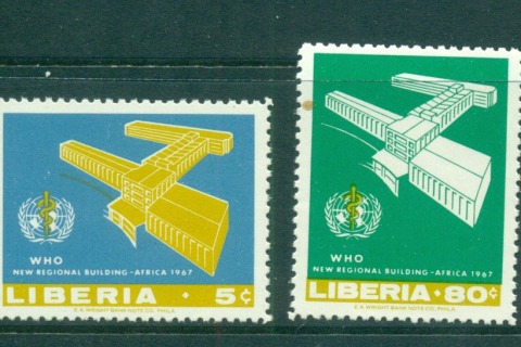 Liberia-1966-WHO-World-Health-Organisation-Headquarters-MLH-lot56735