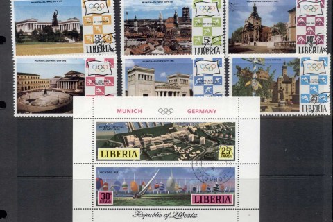 Liberia-1971-Summer-Olympics-Pre-Publicity-Munich-MS-CTO