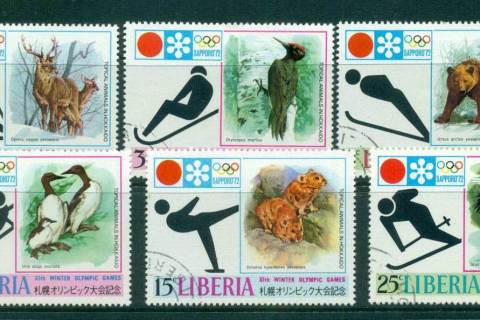 Liberia-1971-Winter-Olympics-Sapporo-CTO-Lot56759