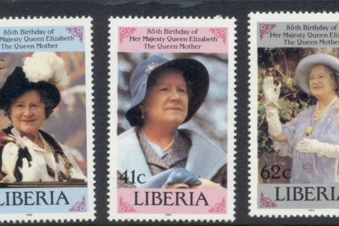 Liberia-1985-Queen-Mother-85th-Birthday-MUH