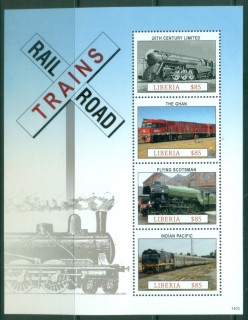 Liberia-2015-Railroad-Trains-MS-MUH