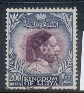 Libya-1952-King-Idris-200m-FU