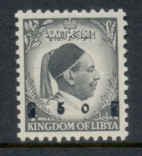 Libya-1955-King-Idris-Surch-5m-on-4m-MUH