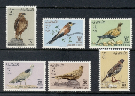 Libya-1965-Birds-MUH